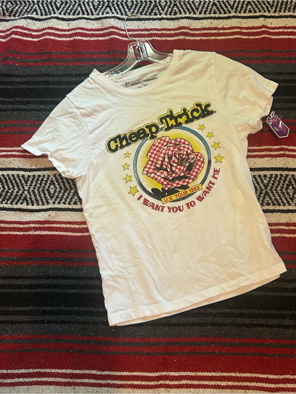 Prince Peter Collection White Tee with Black Logo